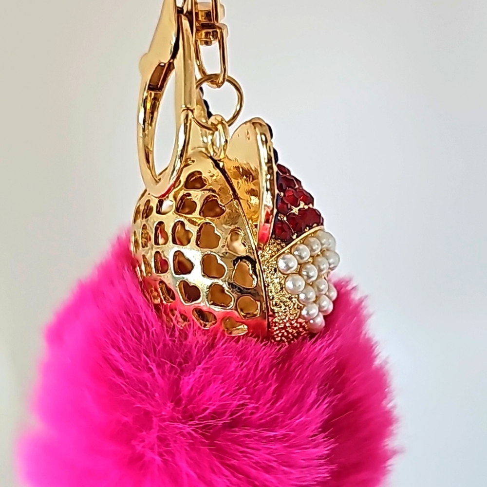 Fifi the Fox ๐ฆโจ Fox Rhinestone Bag Charm & Keychain - Picture 7 of 9